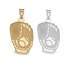 baseball sports jewelry pendants stainless steel baseball baseballglove pendant necklace custom jewelry